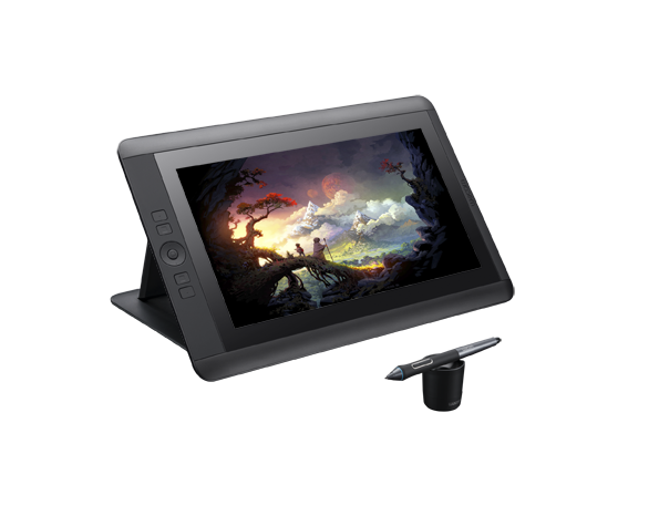 Cintiq 13HD DTK1300 LeftView RGB